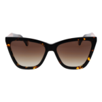 Carolina Herrera Sonnenbrille HER 0374/S 59086HA – Frontansicht mit Azetat Rahmen und Braun Gläsern