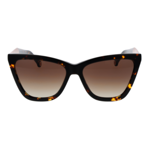 Carolina Herrera Sonnenbrille HER 0374/S 59086HA – Frontansicht mit Azetat Rahmen und Braun Gläsern