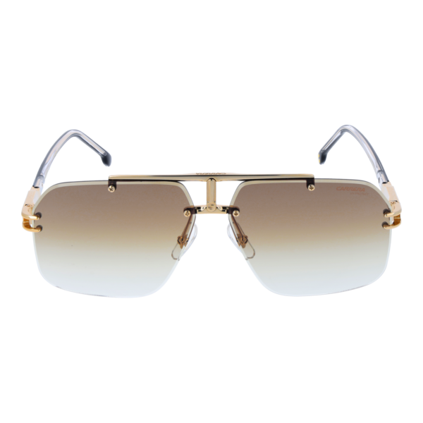 Carrera Sonnenbrille CARRERA 1054/S 632M286 – Frontansicht mit Metall Rahmen und Braun Gläsern