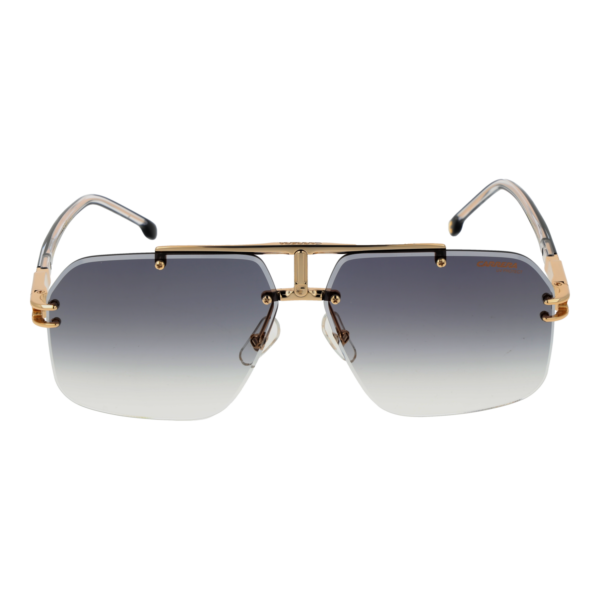 Carrera Sonnenbrille CARRERA 1054/S 63RHLFQ – Frontansicht mit Metall Rahmen und Grau Gläsern