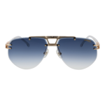 Carrera Sonnenbrille CARRERA 1087/S 6380S08 – Frontansicht mit Metall Rahmen und Blau Gläsern