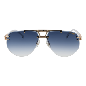 Carrera Sonnenbrille CARRERA 1087/S 6380S08 – Frontansicht mit Metall Rahmen und Blau Gläsern