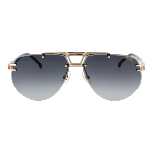 Carrera Sonnenbrille CARRERA 1087/S 63RHL9O – Frontansicht mit Metall Rahmen und Grau Gläsern