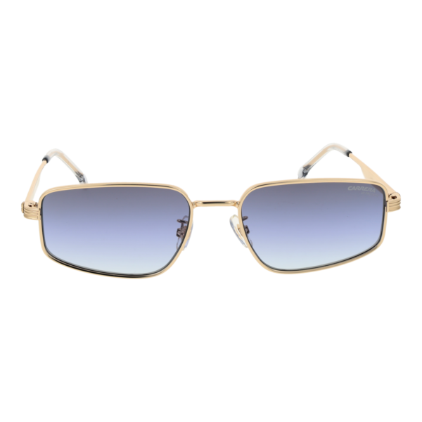 Carrera Sonnenbrille CARRERA 3087/S 56J5GGB – Frontansicht mit Metall Rahmen und Blau Gläsern
