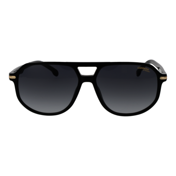 Carrera Sonnenbrille CARRERA 375/S 588079O – Frontansicht mit Azetat Rahmen und Grau Gläsern