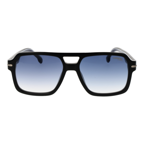 Carrera Sonnenbrille CARRERA 377/S 56D5108 – Frontansicht mit Azetat Rahmen und Blau Gläsern