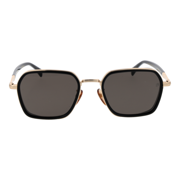 David Beckham Sonnenbrille DB 1194/G/S 53RHLIR – Frontansicht mit Metall Rahmen und Grau Gläsern