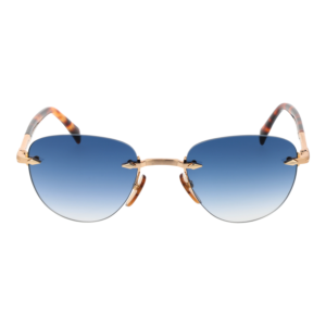David Beckham Sonnenbrille DB 1224/S 510NR08 – Frontansicht mit Metall Rahmen und Blau Gläsern