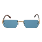 Dsquared2 Sonnenbrille D2 0189/S 57000KU – Frontansicht mit Metall Rahmen und Blau Gläsern