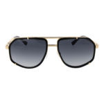 Dsquared2 Sonnenbrille D2 0190/S 608079O – Frontansicht mit Metall Rahmen und Grau Gläsern
