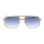Dsquared2 Sonnenbrille D2 0190/S 6090008 – Frontansicht mit Metall Rahmen und Blau Gläsern
