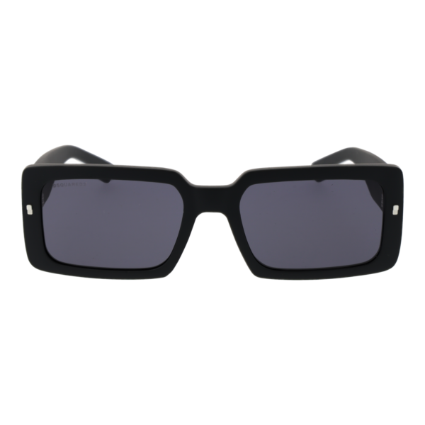 Dsquared2 Sonnenbrille ICON 0029/S 55003IR – Frontansicht mit Kunststoff Rahmen und Grau Gläsern