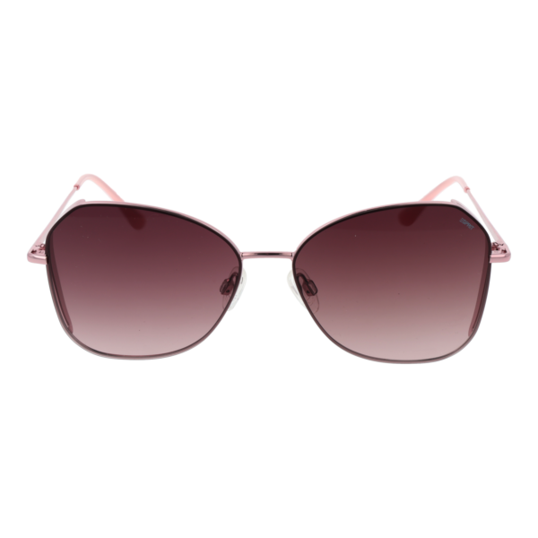 Esprit Sonnenbrille ET39149 57515 – Frontansicht mit Metall Rahmen und Pink Gläsern