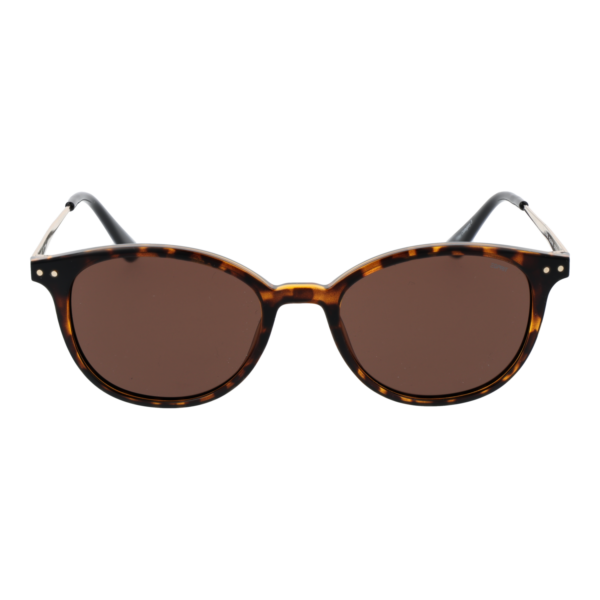 Esprit Sonnenbrille ET39160 50545 – Frontansicht mit Kunststoff Rahmen und Braun Gläsern