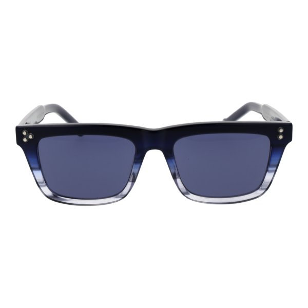Hally & Son Sonnenbrille HSA19V 5303S – Frontansicht mit Azetat Rahmen und Blau Gläsern