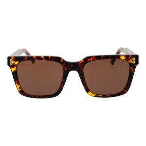 Hally & Son Sonnenbrille HSA20V 5302S – Frontansicht mit Azetat Rahmen und Braun Gläsern