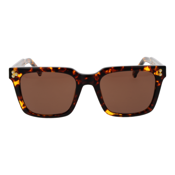 Hally & Son Sonnenbrille HSA20V 5302S – Frontansicht mit Azetat Rahmen und Braun Gläsern
