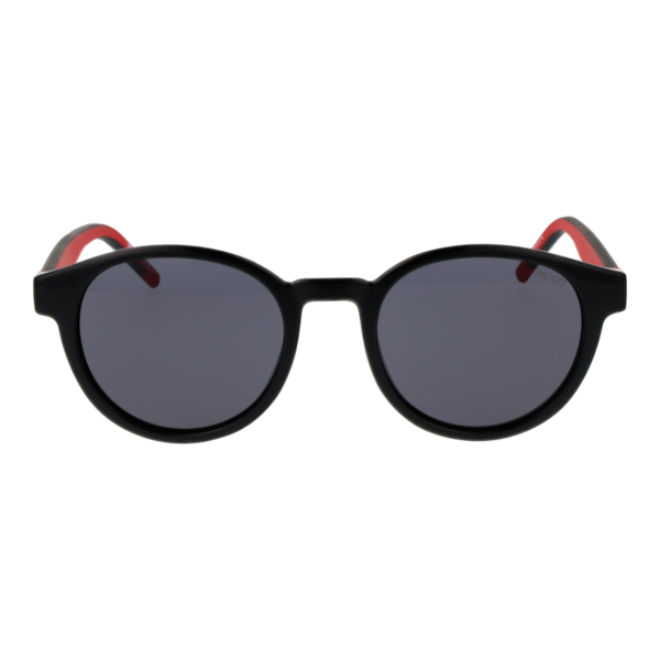 Hugo Sonnenbrille HG 1390/S 51807IR – Frontansicht mit Kunststoff Rahmen und Grau Gläsern