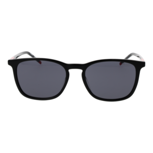 Hugo Sonnenbrille HG 1399/S 53807IR – Frontansicht mit Azetat Rahmen und Grau Gläsern