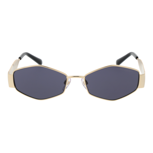 Marc Jacobs Sonnenbrille MARC 496/SHINY 55RHLIR – Frontansicht mit Metall Rahmen und Grau Gläsern