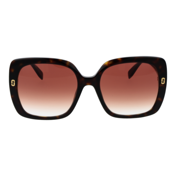 Marc Jacobs Sonnenbrille MJ 1138/S 56086HA – Frontansicht mit Azetat Rahmen und Kupfer Gläsern