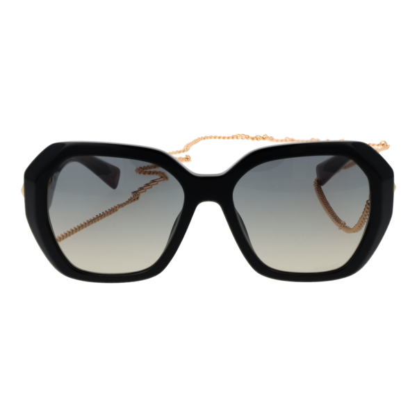 Missoni Sonnenbrille MIS 0268/G/S 55807PR – Frontansicht mit Azetat Rahmen und Türkis Gläsern
