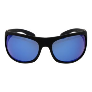 Polaroid Sonnenbrille 07886 660035X – Frontansicht mit Gummi Rahmen und Grau Gläsern