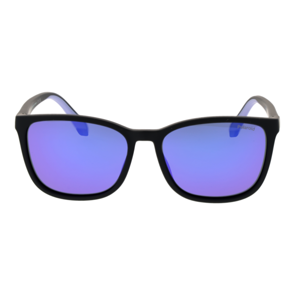 Polaroid Sonnenbrille PLD 2169/S/X 56003MF – Frontansicht mit Polycarbonat Rahmen und Lila Gläsern