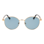 Polaroid Sonnenbrille PLD 4197/S/X 53J5GM9 – Frontansicht mit Metall Rahmen und Blau Gläsern
