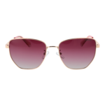 Polaroid Sonnenbrille PLD 4204/G/S/X 56DDBJR – Frontansicht mit Metall Rahmen und Rosa Gläsern