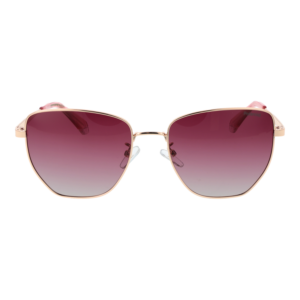 Polaroid Sonnenbrille PLD 4204/G/S/X 56DDBJR – Frontansicht mit Metall Rahmen und Rosa Gläsern
