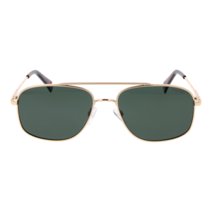 Polaroid Sonnenbrille PLD 6235/S/X 56PEFUC – Frontansicht mit Metall Rahmen und Grün Gläsern