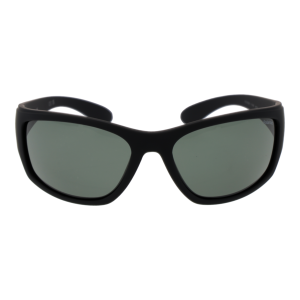 Polaroid Sonnenbrille PLD 7005/S 63YYVRC – Frontansicht mit Gummi Rahmen und Grün Gläsern