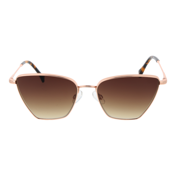 Replay Sonnenbrille RY490V 5403S – Frontansicht mit Metall Rahmen und Braun Gläsern