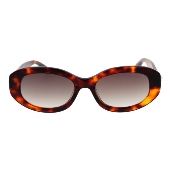Ted Baker Sonnenbrille TB1758 52100 – Frontansicht mit Azetat Rahmen und Grau Gläsern