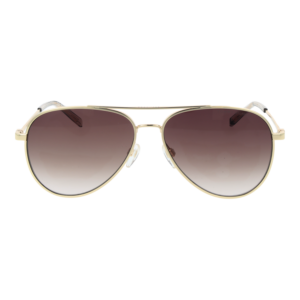 Tommy Hilfiger Sonnenbrille TH 2336/S 58J5GHA – Frontansicht mit Metall Rahmen und Braun Gläsern