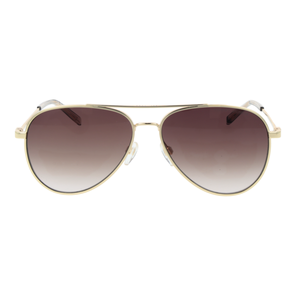 Tommy Hilfiger Sonnenbrille TH 2336/S 58J5GHA – Frontansicht mit Metall Rahmen und Braun Gläsern