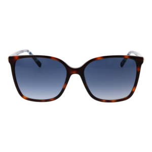 Tommy Hilfiger Sonnenbrille TH 2349/S 5505L08 – Frontansicht mit Azetat Rahmen und Blau Gläsern