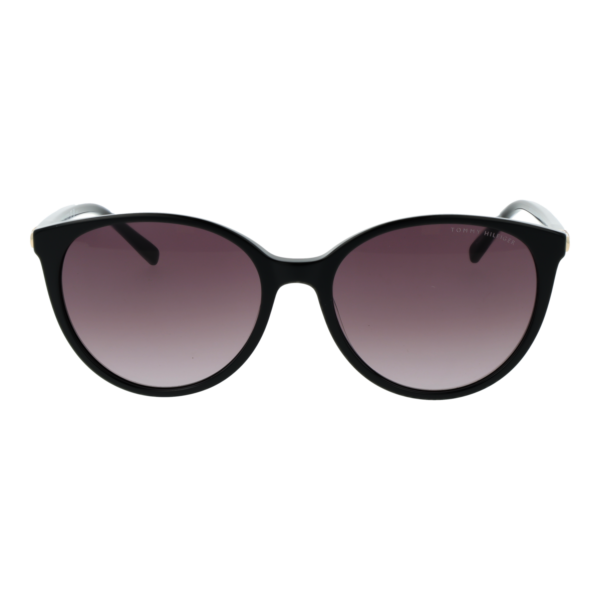 Tommy Hilfiger Sonnenbrille TH 2350/S 568073X – Frontansicht mit Azetat Rahmen und Rosa Gläsern