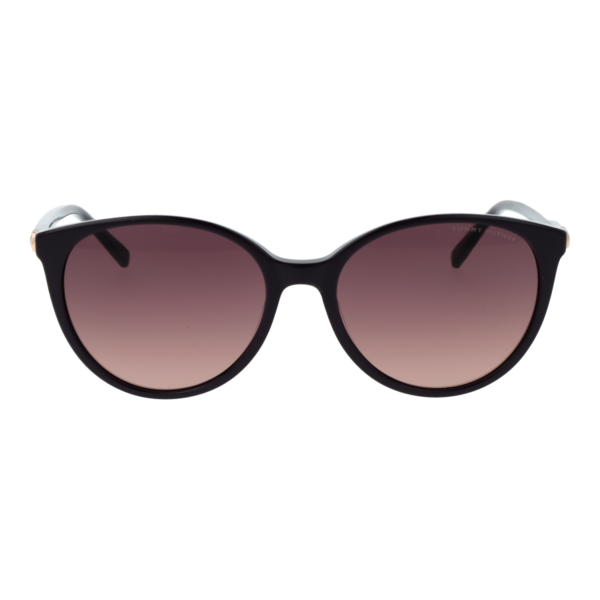 Tommy Hilfiger Sonnenbrille TH 2350/S 56B3V3X – Frontansicht mit Azetat Rahmen und Rosa Gläsern