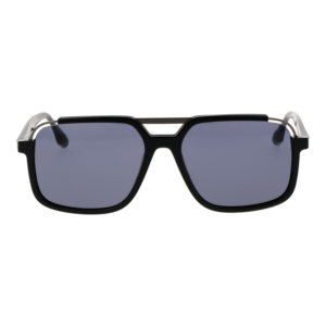 Trussardi Sonnenbrille TSM9037 58A01 – Frontansicht mit Azetat & Edelstahl Rahmen und Grau Gläsern