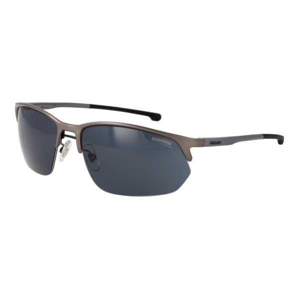 Carrera Ducati Quadrat Sonnenbrille CARDUC 064/S 65R80IR in Gunmetal – 45° Seitenansicht