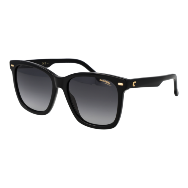 Carrera Sonnenbrille CARRERA 3113/S 568079O – 45° Seitenansicht Carrera Quadrat Sonnenbrille CARRERA 3113/S 568079O in Schwarz – 45° Seitenansicht