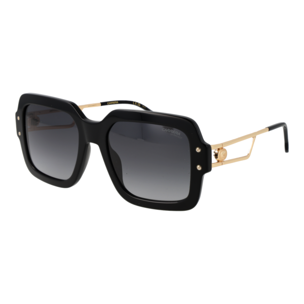 Carrera Sonnenbrille CARRERA 3104/S 558079O – 45° Seitenansicht Carrera Quadrat Sonnenbrille CARRERA 3104/S 558079O in Schwarz – 45° Seitenansicht