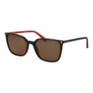 Polaroid Quadrat Sonnenbrille PLD 4209/S/X 56086SP in Havana – 45° Seitenansicht