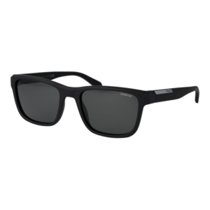 Polaroid Rechteck Sonnenbrille PLD 2174/S 54003M9 in Schwarz – 45° Seitenansicht