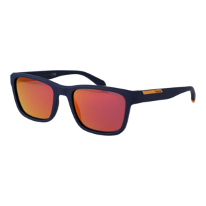 Polaroid Rechteck Sonnenbrille PLD 2174/S 54FLLOZ in Blau – 45° Seitenansicht