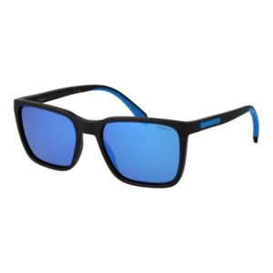 Polaroid Quadrat Sonnenbrille PLD 2175/S/X 540035X in Schwarz – 45° Seitenansicht