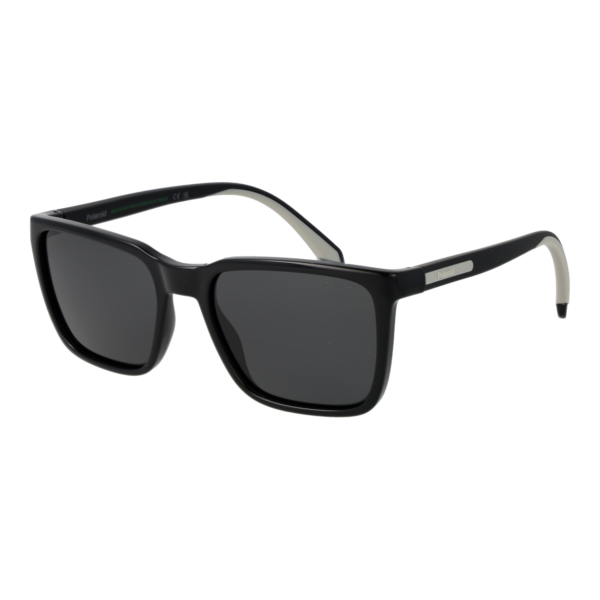 Polaroid Quadrat Sonnenbrille PLD 2175/S/X 54807M9 in Schwarz – 45° Seitenansicht