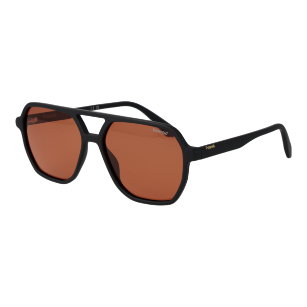 Polaroid Pilotenbrille Sonnenbrille PLD 4218/S 56003HE in Schwarz – 45° Seitenansicht
